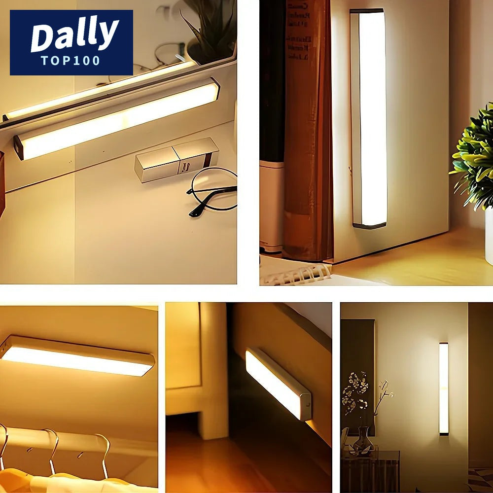 Motion-Activated LED Night Light - USB Rechargeable