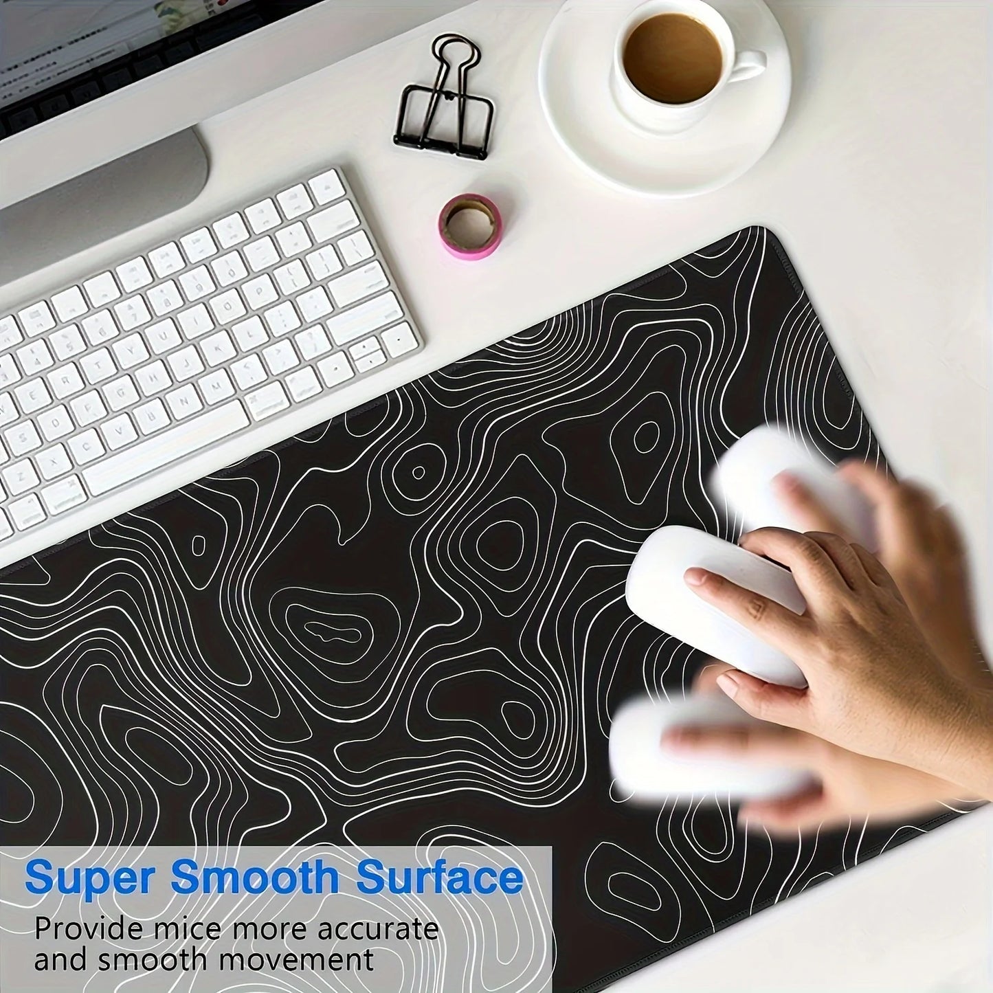 Oversized Desk Mouse Pad for Gaming & Work