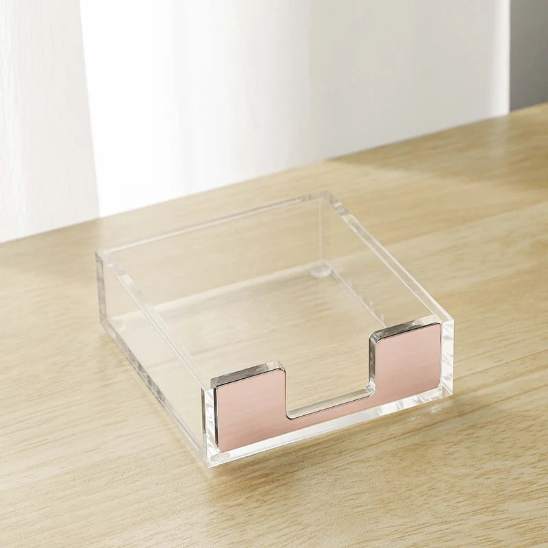 Rose Gold Sticky Note Dispenser