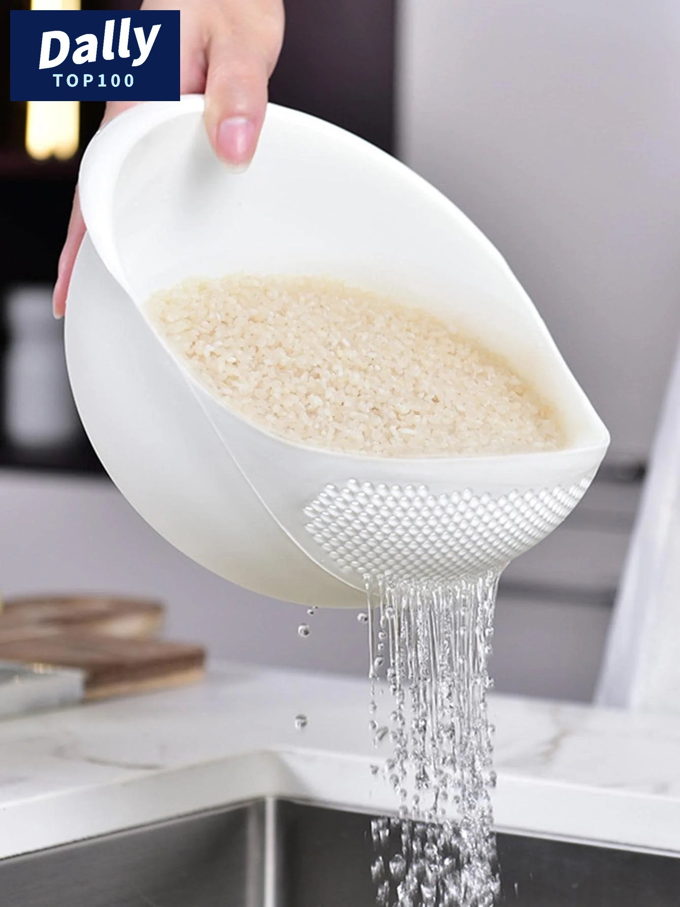 Colander Bowl with Handle - Drain & Wash