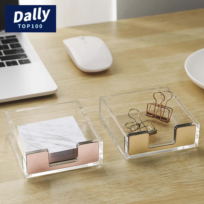 Rose Gold Sticky Note Dispenser
