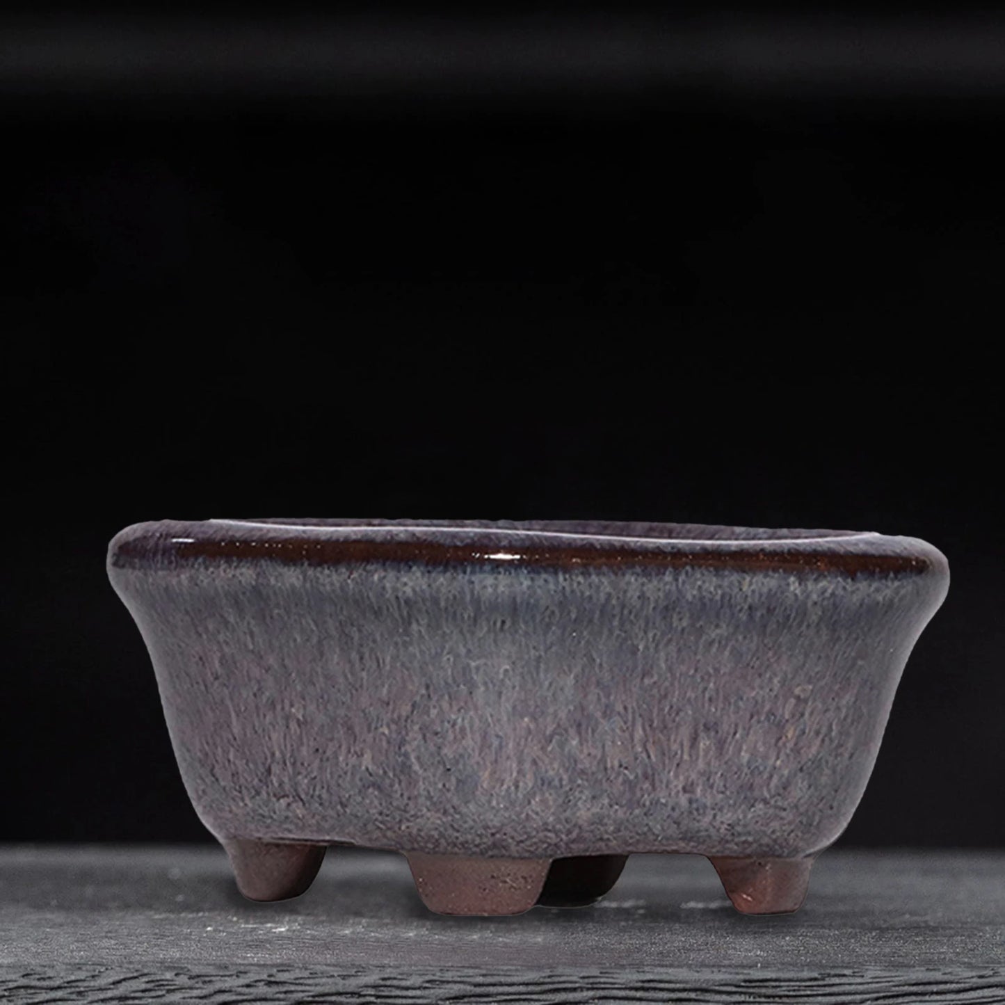 Tiny Purple Ceramic Succulent Planter