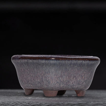 Tiny Purple Ceramic Succulent Planter