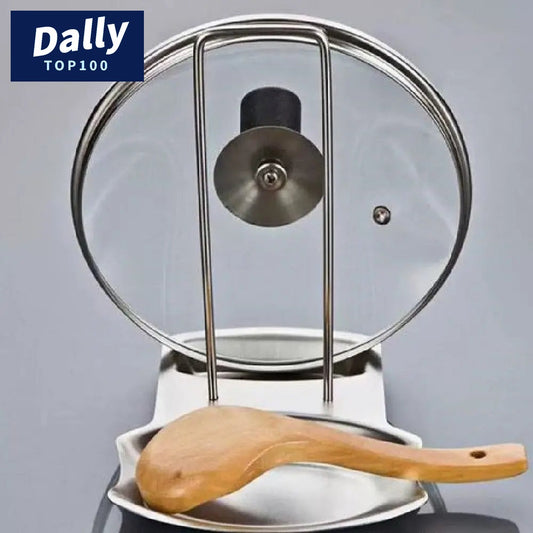 Compact Pot Lid & Utensil Organizer Rack