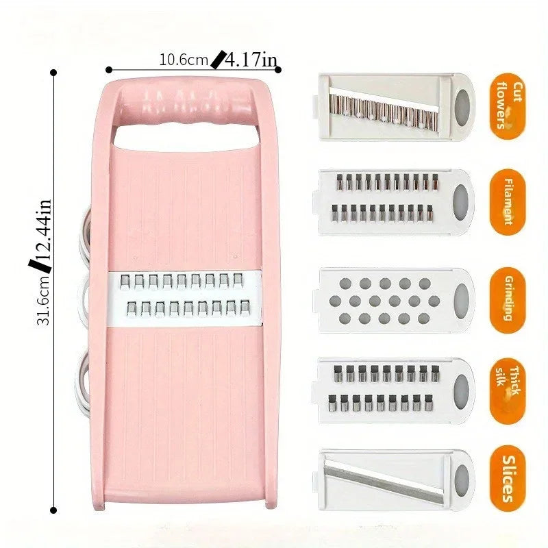 Adjustable Mandoline Slicer - 5 Blades