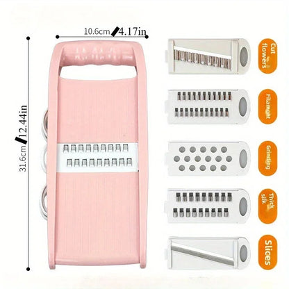 Adjustable Mandoline Slicer - 5 Blades