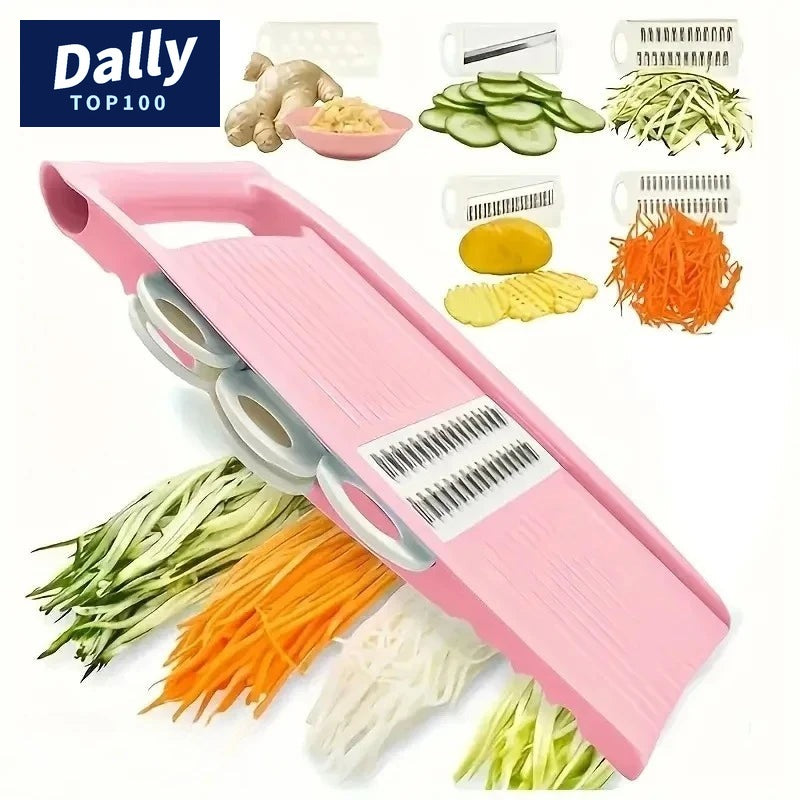 Adjustable Mandoline Slicer - 5 Blades