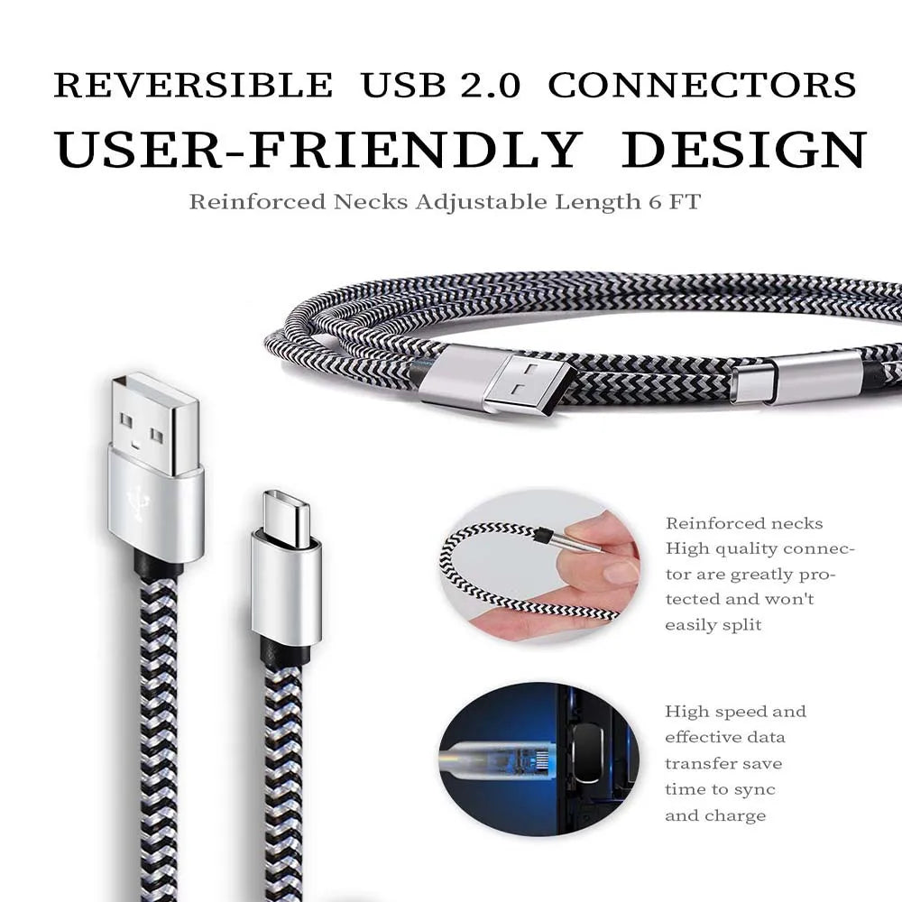 Fast Charging USB-C Cable | Nylon Braided