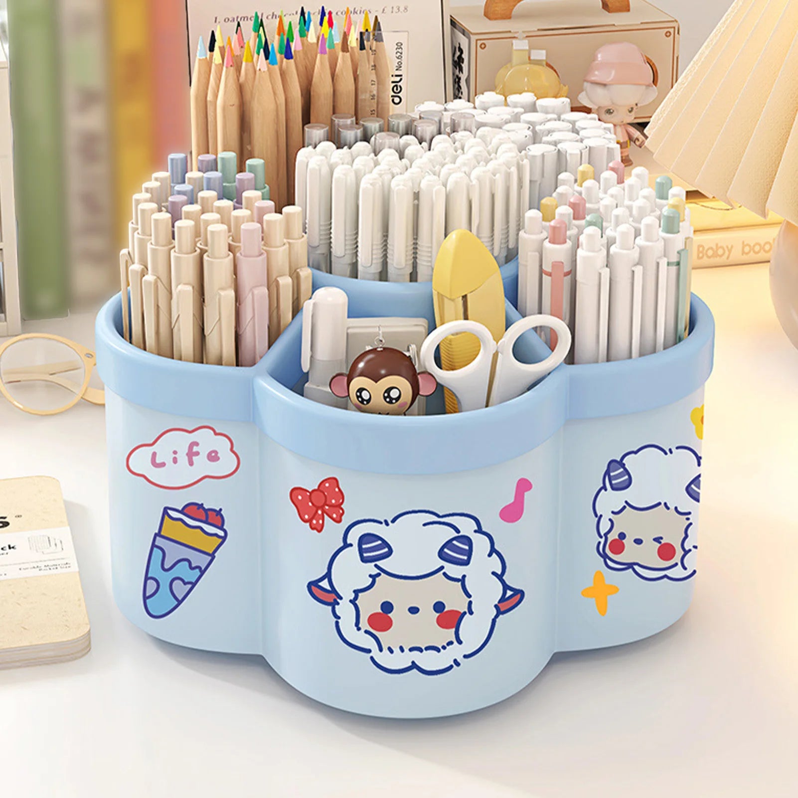 Spinning Desk Organizer with Pen Holder