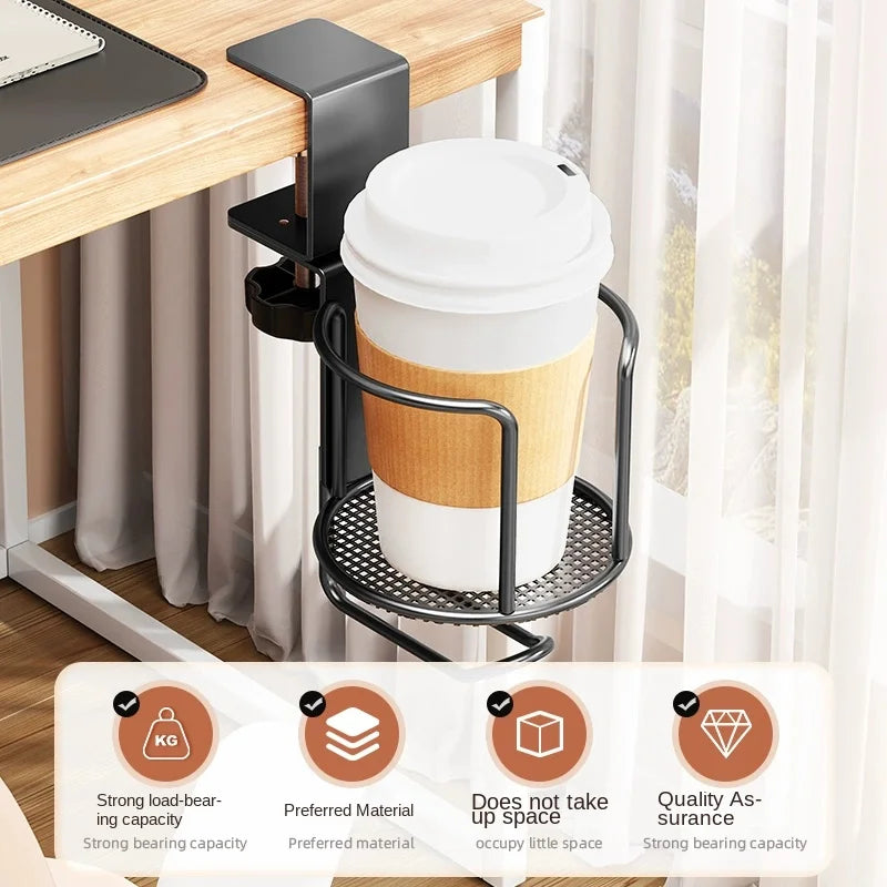 Adjustable Desk Cup Holder - No Tools Needed