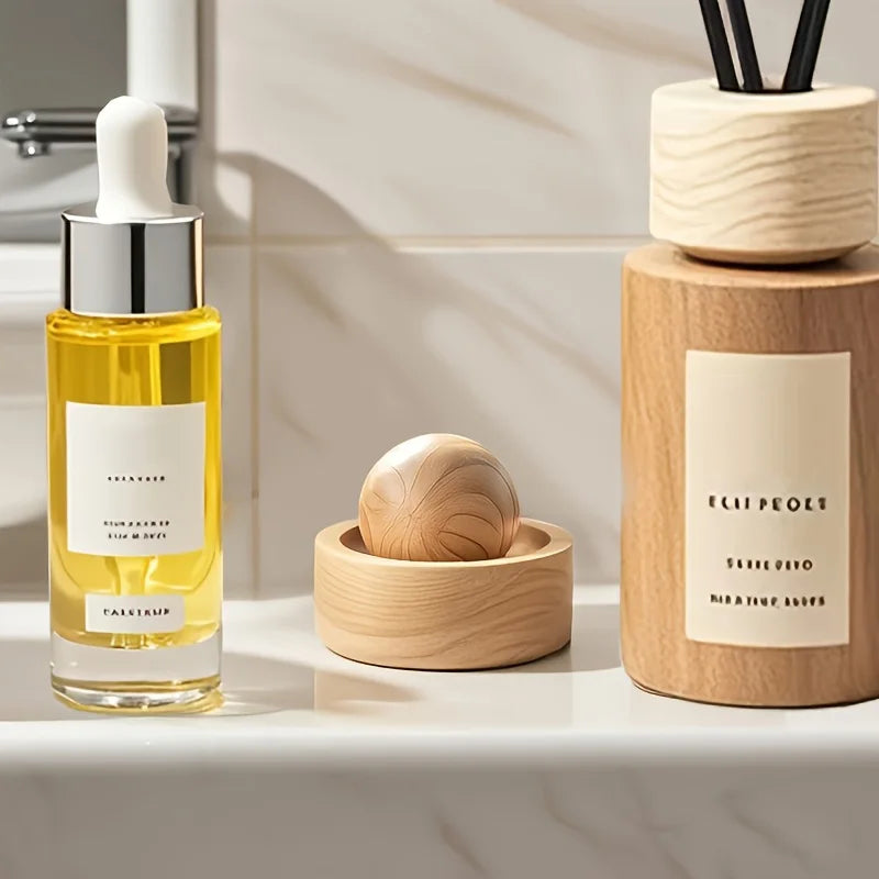 Natural Wood Aroma Diffuser for Car & Home