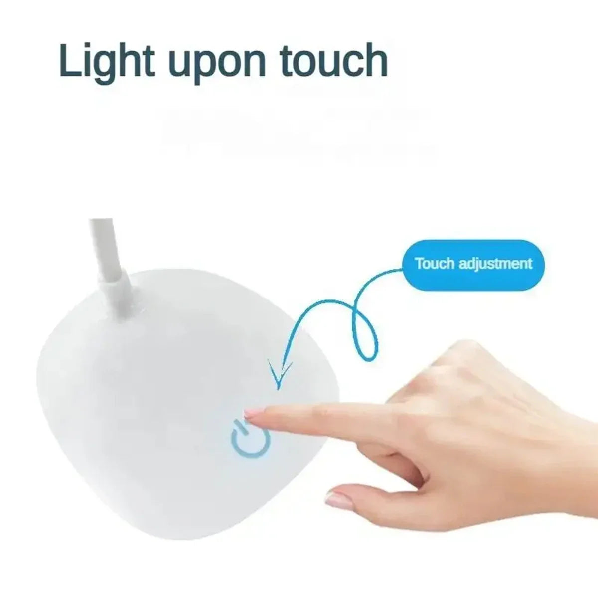 Touch Dimming LED Desk Lamp with USB Charging