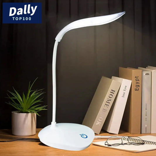 Touch Dimming LED Desk Lamp with USB Charging