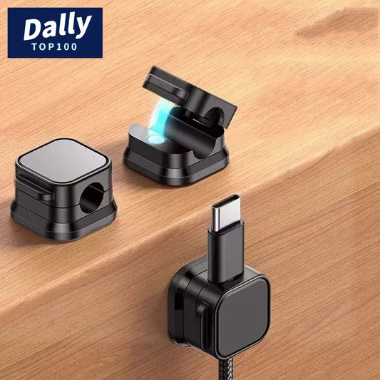 Magnetic Desk Cable Clips - 12 Pack