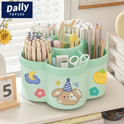 Spinning Desk Organizer with Pen Holder