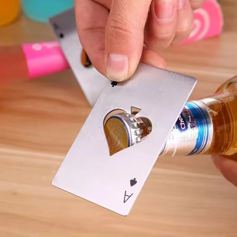 Stainless Steel Spade Bottle Opener