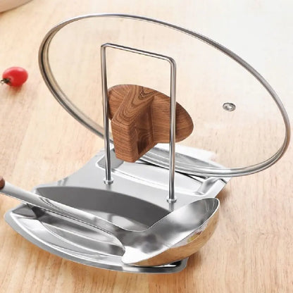 Compact Pot Lid & Utensil Organizer Rack
