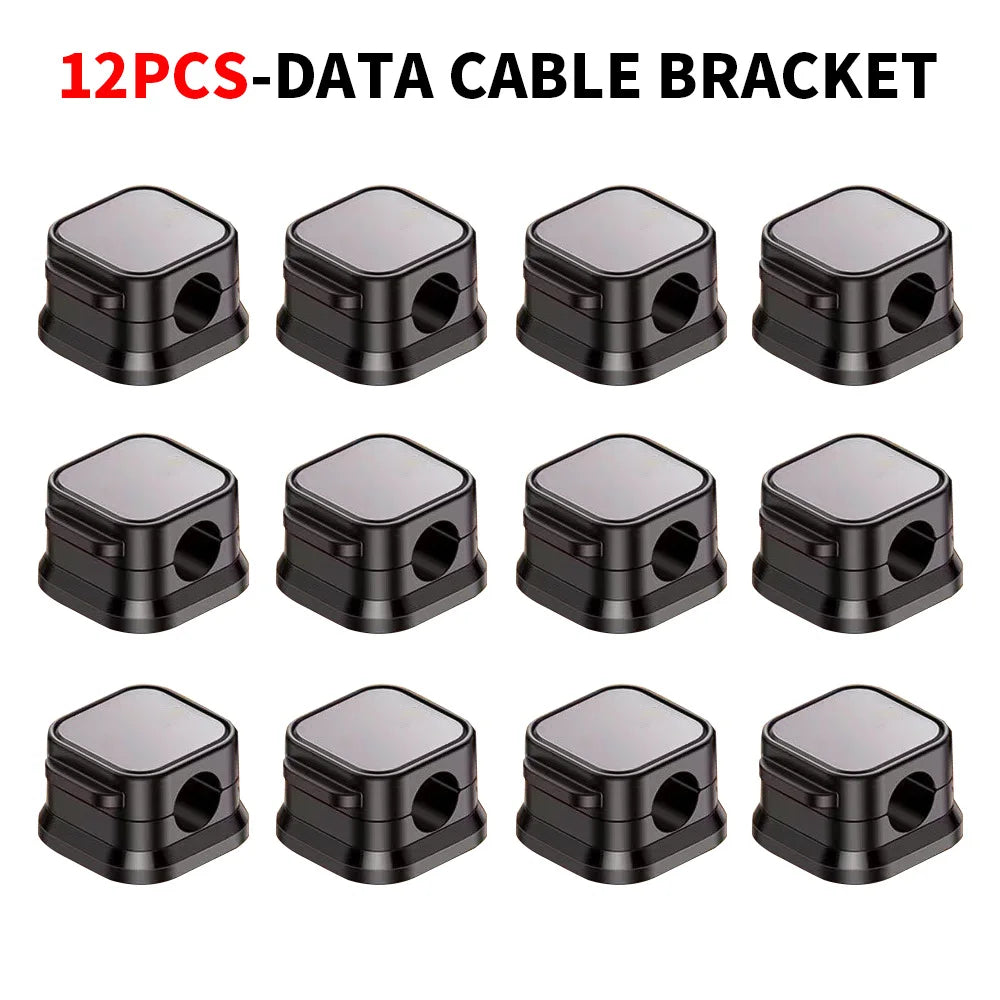 Magnetic Desk Cable Clips - 12 Pack