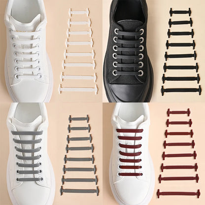 No-Tie Elastic Shoelaces - 16 Pack