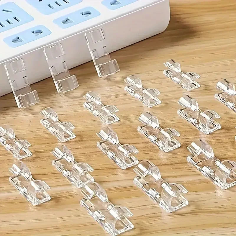Clear Cable Clips - Organize Any Space