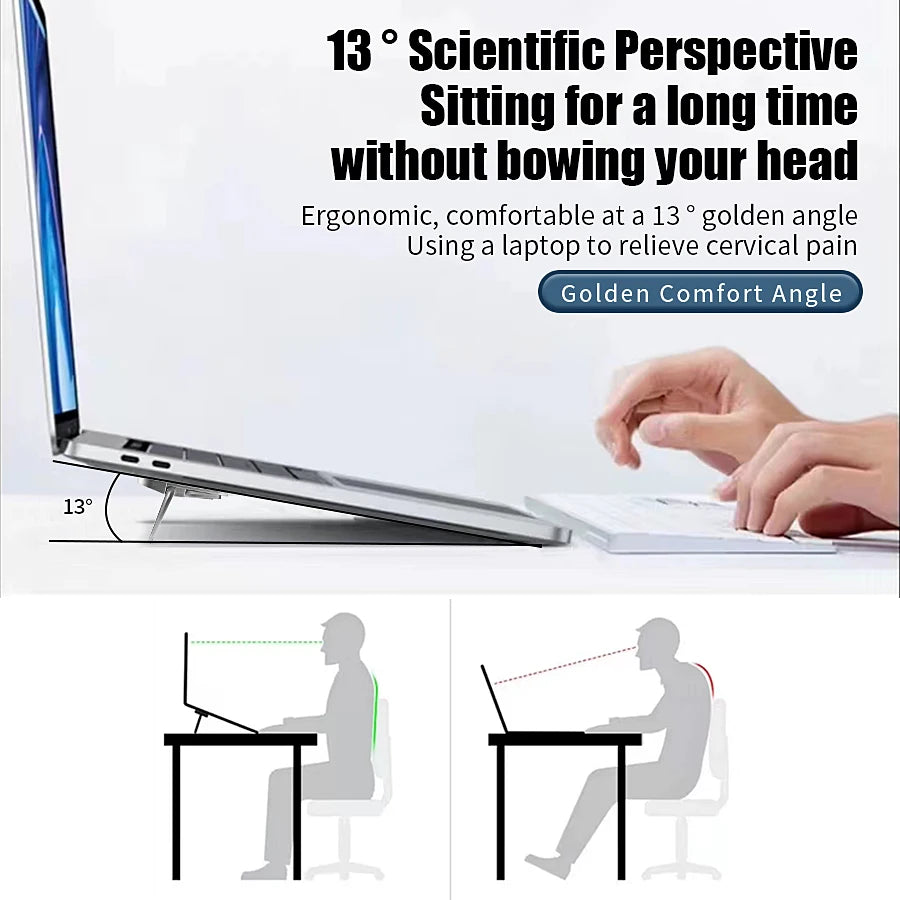 Portable Laptop Stand with Foldable Legs