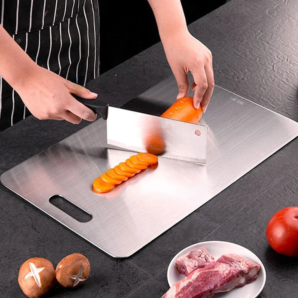 Heavy-Duty Stainless Steel Cutting Board