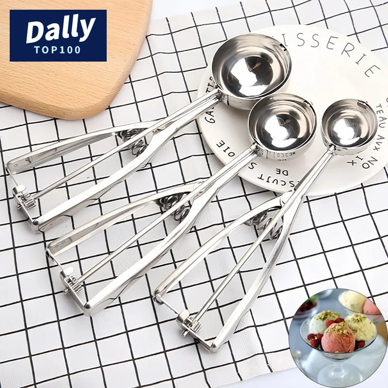 Premium Ice Cream Scoop with Spring Handle
