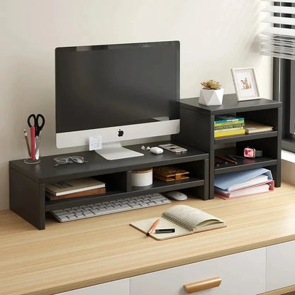 Ergonomic Monitor Riser with Storage