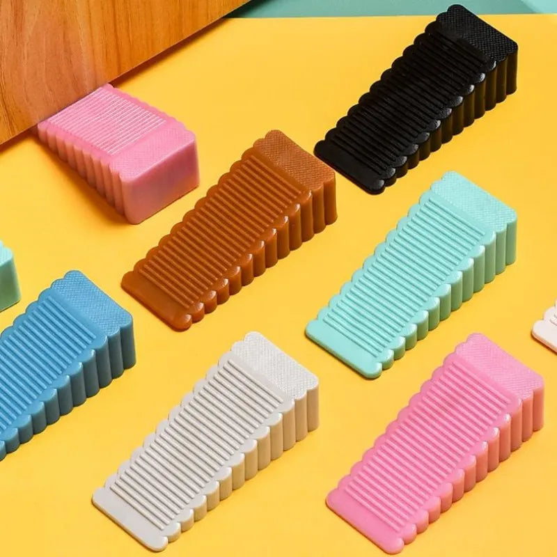 Safety Silicone Door Stop Stoppers Block Wedge Doorstops Home Office Door Stopper