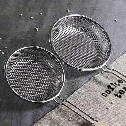 Fine Mesh Skimmer Spoon with Wooden Handle