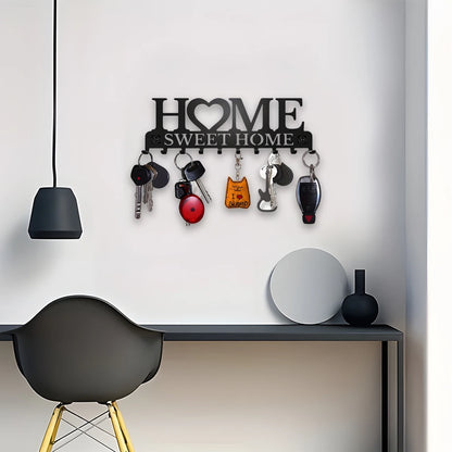 Elegant Black Key Holder Wall Mount
