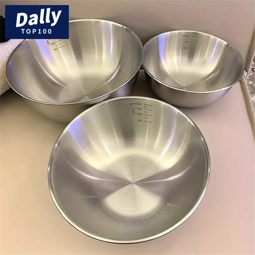 Stainless Steel Mixing Bowls with Scale