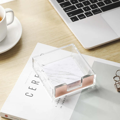 Rose Gold Sticky Note Dispenser
