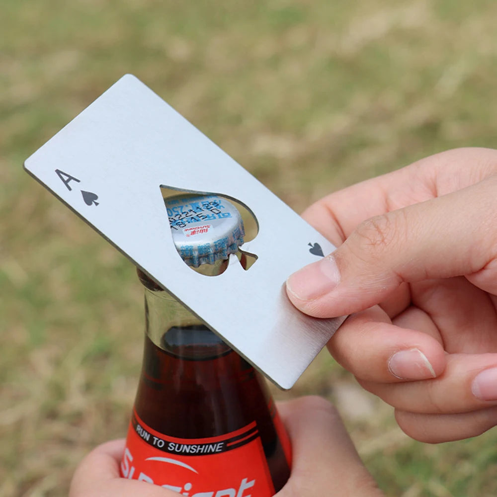 Stainless Steel Spade Bottle Opener
