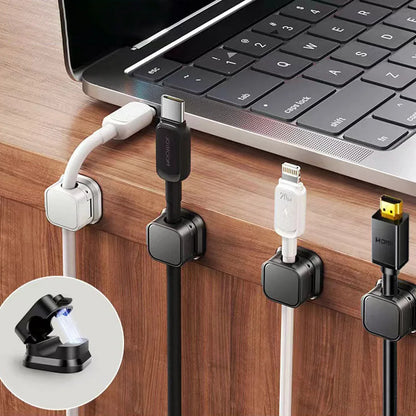 Magnetic Desk Cable Clips - 12 Pack