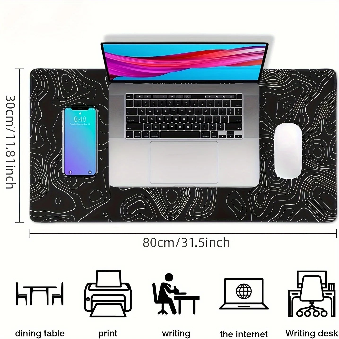 Oversized Desk Mouse Pad for Gaming & Work