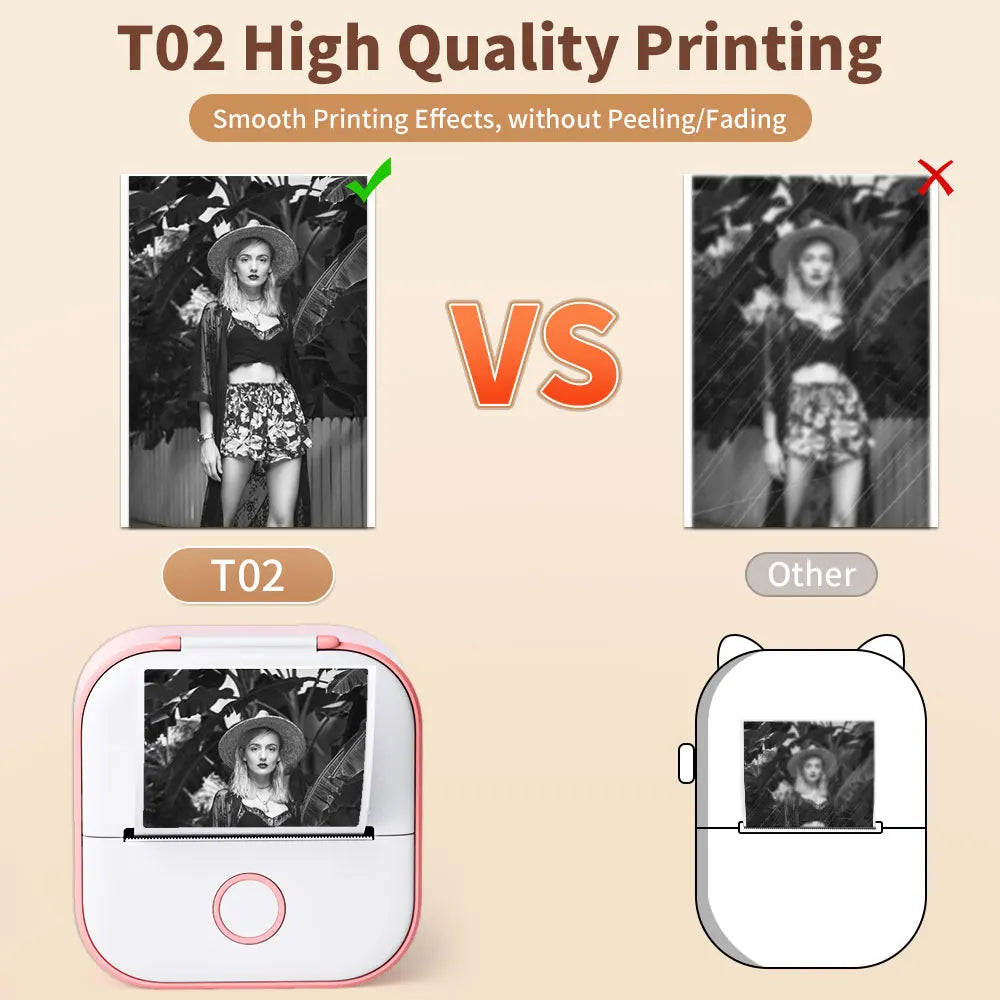 Compact Wireless Thermal Label Printer