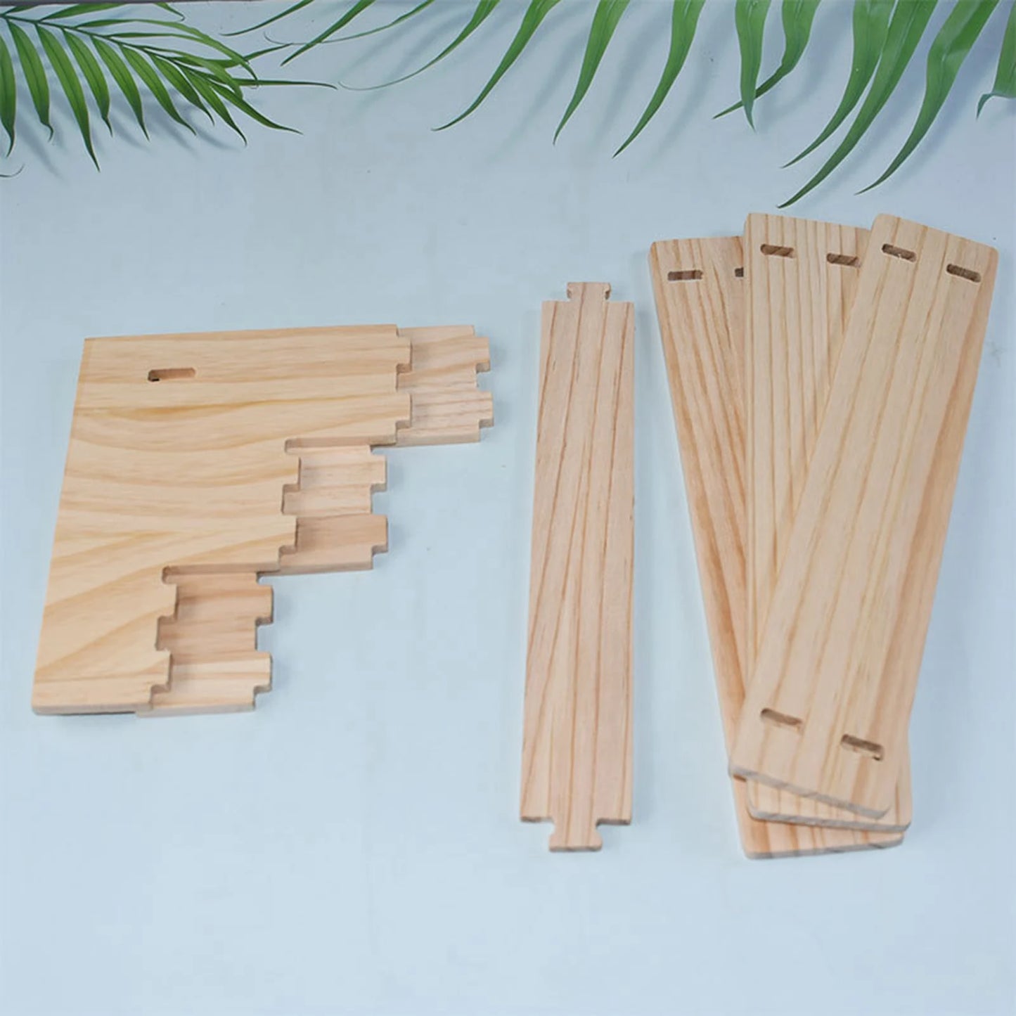 Wooden Tiered Display Stand for Desks