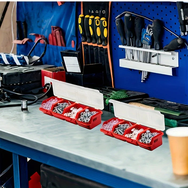 Durable Multi-Compartment Storage Box for Small Parts