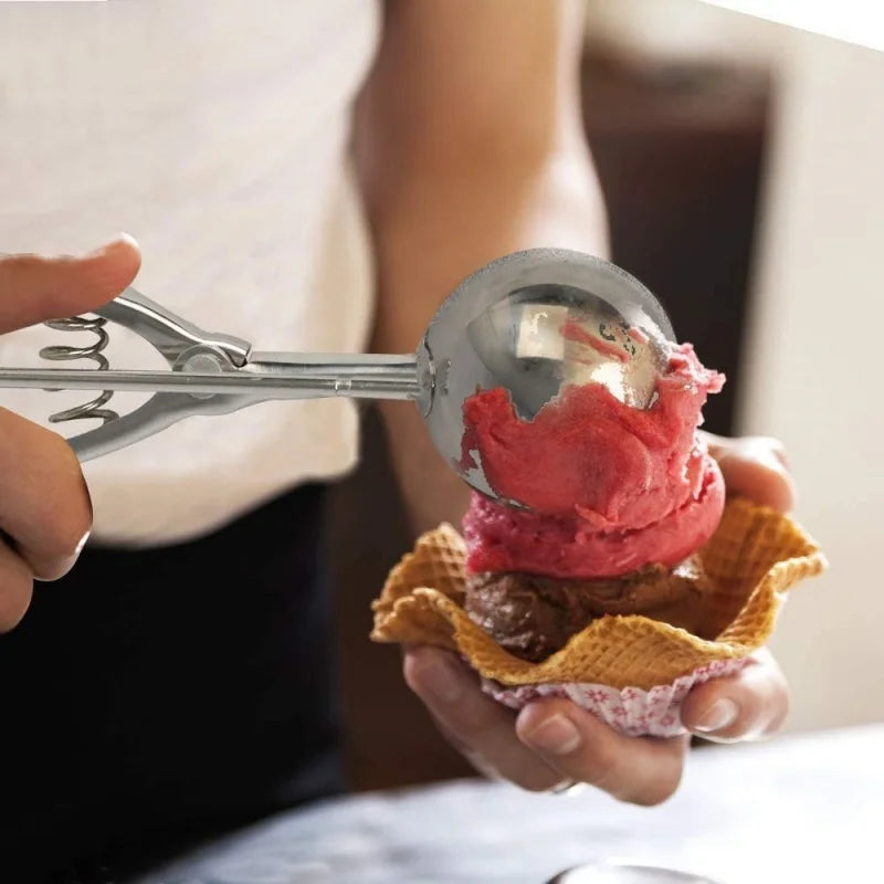 Premium Ice Cream Scoop with Spring Handle
