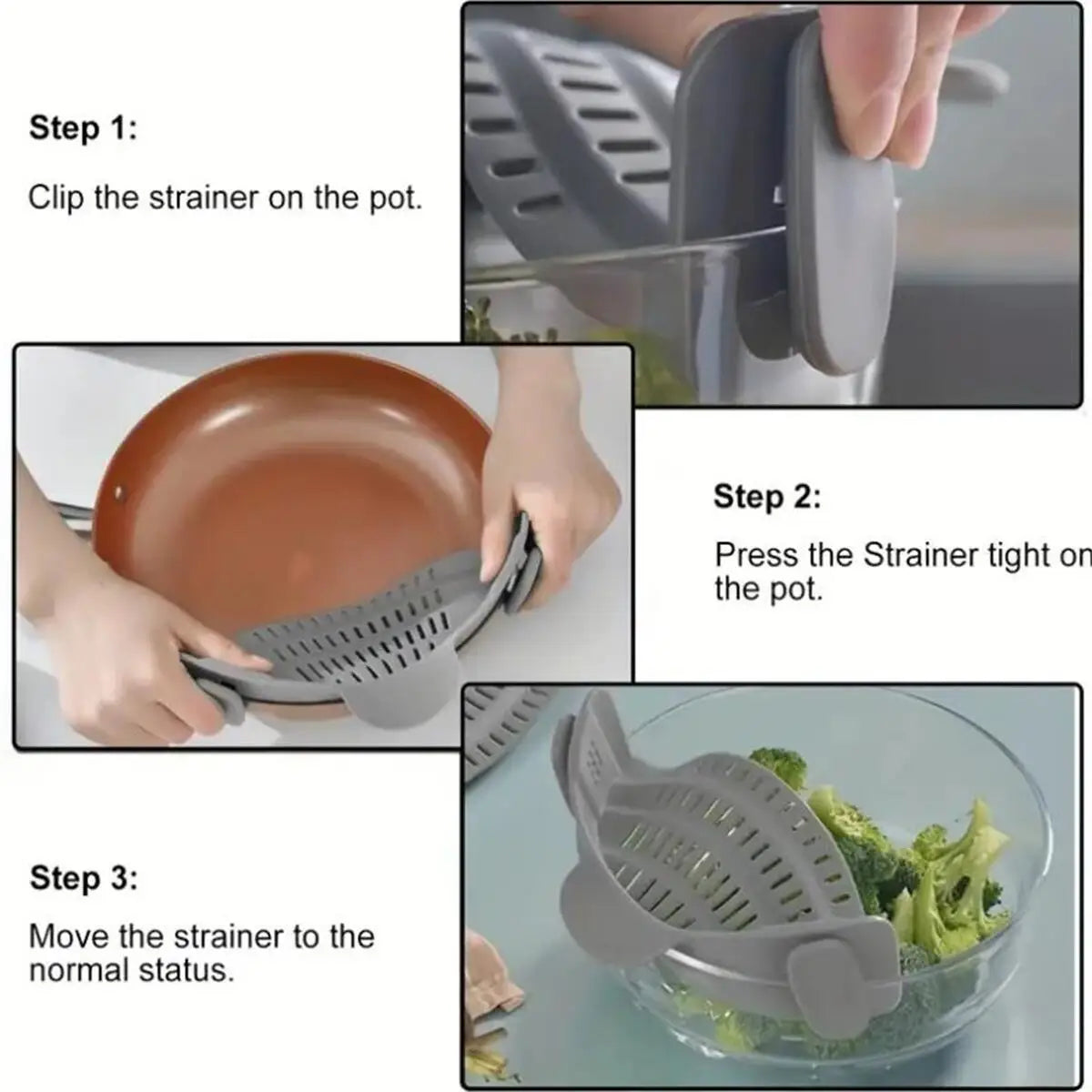 Clip-On Pot Strainer for All Sizes