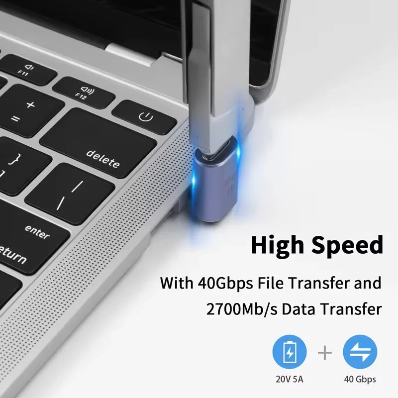 90° USB-C Adapter | 100W Fast Charging