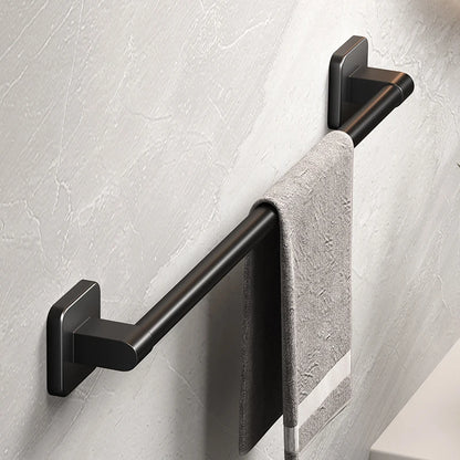 No-Drill Adhesive Towel Bar – Matte Black