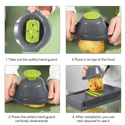 manual stainless steel vegetable slicer -430 level square blade potato cucumber