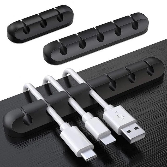 Cable Organizer Clips - Desktop Cord Management