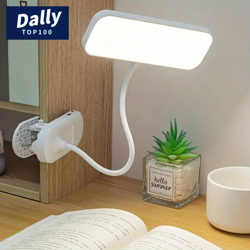 Clip-On LED Desk Lamp with USB Charging
