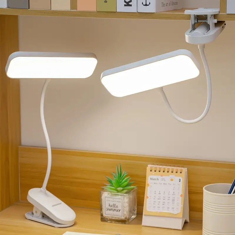 Clip-On LED Desk Lamp with USB Charging