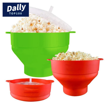 Collapsible Popcorn Popper with Lid