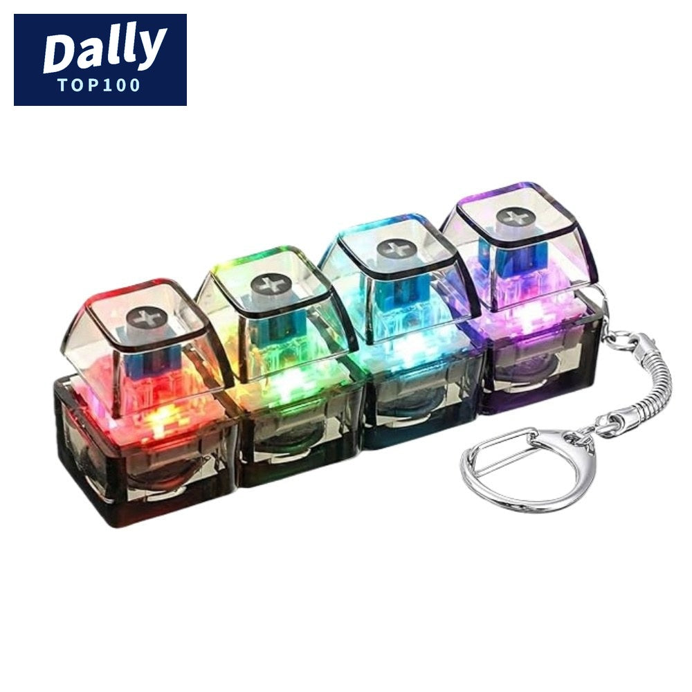 Glowing Click Fidget Keychain Toy