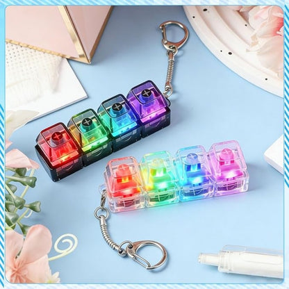 Glowing Click Fidget Keychain Toy